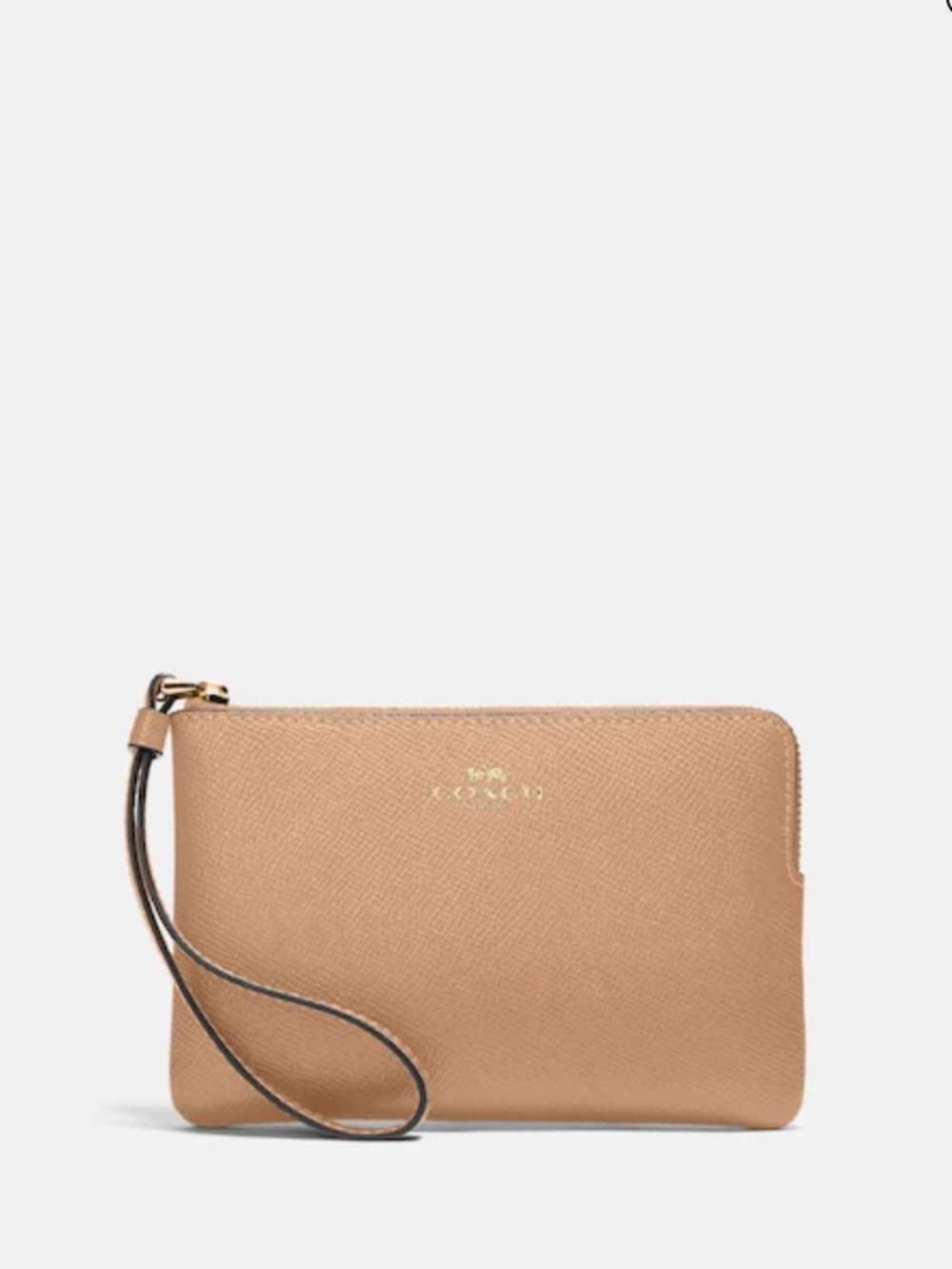 Coach Small Corner Zip Wristlet